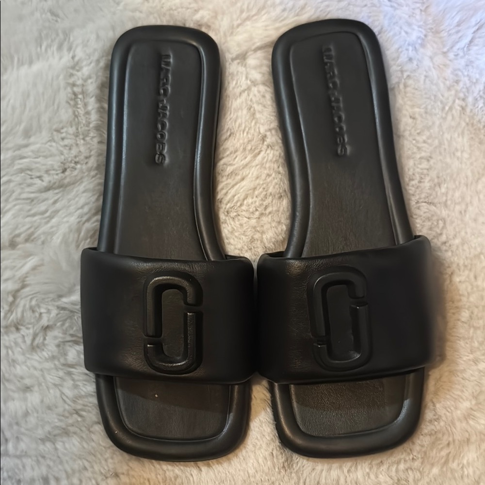 Marc Jacobs J Black Slide Sandals